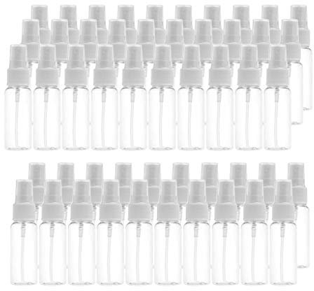 SDENSHI 50x Flacon Spray Vide Portable Transparent en Plastique pour Parfum Eau Cosmétique Avion