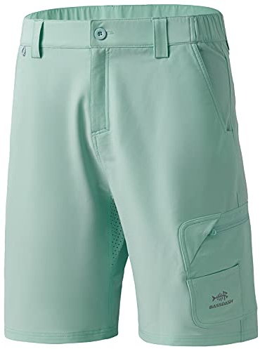 Bassdash FP01M 10,5 Zoll Angel Shorts Kurze Hose für Herren schnell trocknend UPF 50+ wasserabweisend