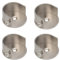 Lot de 4 Support de Plafond Réglable pour Tringle à Rideau 28 mm Alliage Forme de U Support Barre Penderie Support de Fixation pour Armoire de Rideau de Douche Extrémité Bride Supports