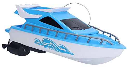 Bnineteenteam Ferngesteuertes Boot, Kabelloses 2,4-GHz-Funkgesteuertes Hochgeschwindigkeits-Rennboot-Spielzeug für Erwachsene und Kinder(Blau)