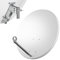 LogiSat 80cm Satelliten Sat Spiegel Schüssel Antenne Anlage HDTV Full Ultra HD UHD 4K (hellgrau)
