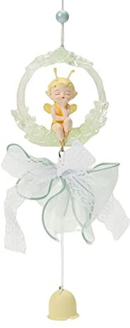 Flower Mysterys Elfen-Windspiel, schöne Schmetterlinge, Elfen-Windspiel, Anhänger, Heimdekoration, Requisiten, Geschenk für Geburtstag, Hochzeit, gelbes Beibei Windspiel