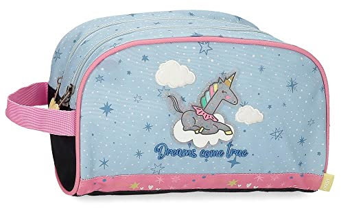 Enso Dreams come true Trousse de Toilette Deux Compartiments Adaptable Multicolore 26x16x11 cms Polyester
