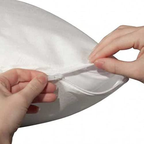 Protège Oreiller Zippé | 60x60 cm | 5 Housses de Protection Imperméables | Anti Acariens - Alergies - Tâches | Fermeture Eclair | Hygiène Literie Tourisme (Campings, Gîtes, Hôtels...)