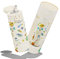 IZY Trinkflasche Kinder - Wasserflasche für Kinder 350ml - Doppelwandige Wasserflasche für die Schule - Trinkflasche mit Strohhalm (Gelb Space)
