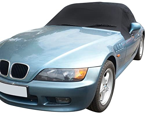 Shkalacar Halbgarage Autoabdeckung Kompatibel mit Z3, wasserdichte Winter Abdeckplane mit Magnetischen Befestigungssystems, Aufbewahrungstasche, Autoplane für schützt vor Frost