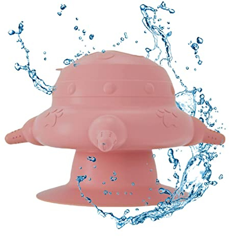 Teksome Mangeoire à Lait pour Chiots | Mangeoires pour Chiots en Silicone pour Bol à Lait,Bols d'allaitement en Silicone avec Ventouse et 4 tétines pour Lapins et Chatons