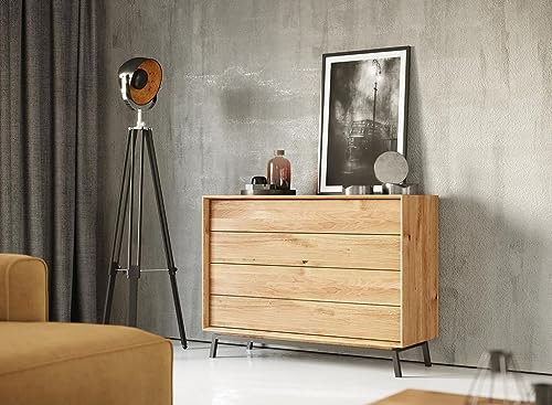 Katmandu Modern Loft Kommode Massivholz Wildeiche geölt