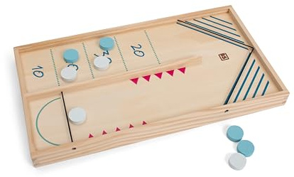 BS Toys Jeu Sling Puck et Table Hockey - Double Amusement - Compétition Palpitante - Développe Compétences Motrices et Réflexion - pour Enfants de 6 Ans et Plus - 1-2 Joueurs