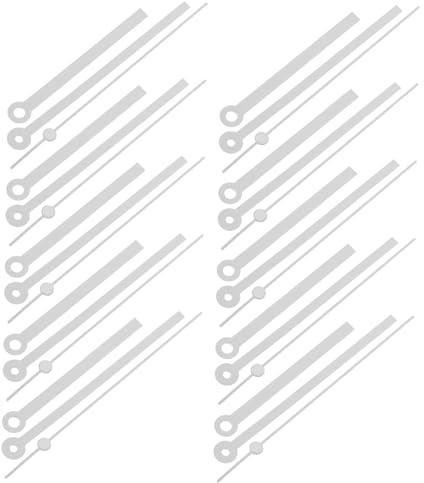 DOITOOL 10 Sets Uhrzeiger-Kit DIY-Wanduhrzeiger Uhrreparaturset Uhrreparaturteile Uhrzeiger Große Uhr Uhrzeiger Uhrteile Kunststoff Basteluhr Weiß Bulk