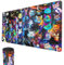 MTG Playmat, 24 x 14 TCG Game Play Mat Stitched Edges Trading Card Mouse Pad with Storage Bag Smooth Rubber Surface Battle Game Mat (Cat Monster)