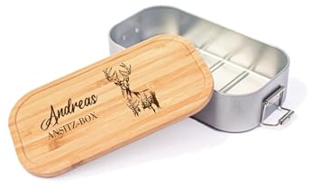 Farbwuselei Brotdose Hirsch Ansitz Box Lunchbox kleine Dose Geschenk Jäger Jagd