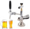 Topyond Stainless Steel Party Beer Pump - 4in Brass Beer Keg Pump - Reusable Draft Beer Kegerator Pump with Pressure Gauge - Heavy Duty Beer Pump for Home Picnic Bar