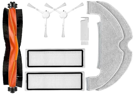 Lipski Compatible con Xiaomi Robot Aspirador X10, repuestos, Accesorios, Cepillo Lateral Principal, Filtro Hepa, paño de mopa, Bolsa for el Polvo (Color : Set C)
