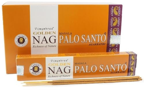 Anemone - Enecens Vijayshree Golden Premium - Natürliche und holzige Stäbchen - Packung mit 15g Dosen (Palo Santo, 1 Schachtel)