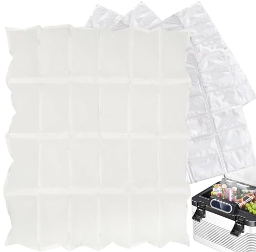 Holdes Gel Eisbeutel Wiederverwendbar, Trockeneis Für Kühlboxen Und Versand Von Tiefkühlkost, Lunchbox-Kühlakkus, Wiederverwendbare, Langlebige Gefrierakkus Für Camping, Schule
