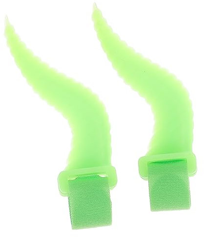 Hoement 1paar Halloween Hörner Für Kopfhörer Lustige Ox-hörner Dekoration Für Gaming-headsets Flexiblem Für Kostüme Und Leuchtendes Design Nachtgrün