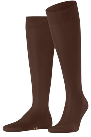 FALKE Herren Kniestrümpfe Tiago M Kh nachhaltige Fil D'Ecosse Baumwolle lang einfarbig 1 Paar, Braun Havana Club 5197, 41-42