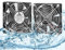 GDSTIME Lot de 2 ventilateurs de refroidissement IP68 120 mm CC 12 V 120 x 25 mm 2 broches à double roulement à billes pour boîtier PC