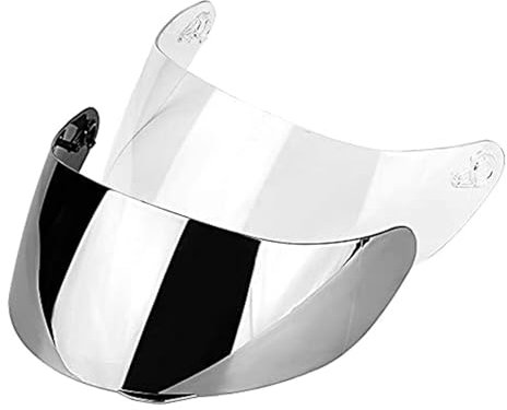 Helmschilde, Visier Motorradhelm Motorrad Windschutz Helm Objektiv Klar Visier Vollgesicht Passform AGV k1 k3sv k5 Kompatibel mit AGV Schild (Silber plattiert)