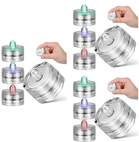 OSALADI 12 Led Kerzen Wasserdichtes Flameless Kerzenlicht Mit Knopfbatterie Realistische Mini Kerzen Für Nachtlicht Partydekoration Zuhause Bar Romantische Atmosphäre
