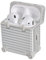 Kompatibel mit AirPods Hülle AirPods Case Cute Apple Airpods 2 & 1,Schutztasche mit interessantem Gepäckdesign Kompatibel mit AirPod 1 & 2,Stoßfeste Schutzhülle für AirPods 1&2 (Silber)