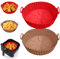 Lot de 2 doublures en silicone pour friteuse à air comprimé Ninja AF101 4QT AF141 AF150 AF161 5,5 QT, pour Ninja Foodi et la plupart des friteuses à air de 3 à 5 litres, accessoires de four