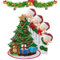 Familiengeschenke Dekoration - Weihnachtsanhänger ohne Masken, Christbaumschmuck | Weihnachtseröffnungsanhänger, Weihnachtsmannfamilie Ornamente um den Baum, Ornamente für