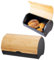 Klausberg Brotkasten Brotbox Brotlaib Brotkiste aus Stahl und Bambus 38 cm KB-7712
