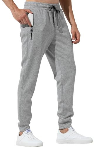 Casey Kevin Jogginghose Herren Sporthose Herren Lang Freizeithose Sweathose Trainingshose Herren mit Reißverschluss Taschen, XL