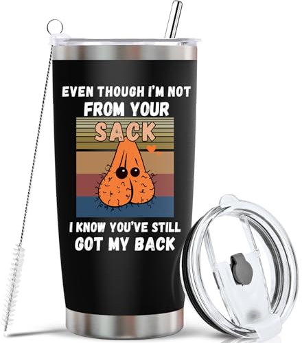 OEAGO Gifts for Dad Grandpa from Daughter Son, 20 OZ Tumbler, Secret Santa Presents for Men Husband Travel Mug, Secret Santa Presents for Christmas Anniversary