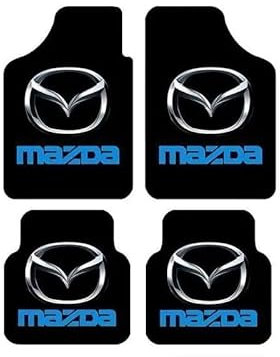 ZAPORA 4 Stück Auto Fußmatten, für Mazda 3 2014-2019 Fussmatten Wasserdicht Anti Rutsch Anpassen Teppich Matten zubehör,B