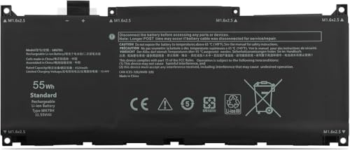 MN79H J7H5M 0J7H5M NXRKW 0NXRKW Laptop Battery Compatible for DELL XPS 9320 XPS 13 Plus 9320 XPS9320-7523BLK-PUS XPS9320-7585SLV-PUS Series(11.55V 55Wh)