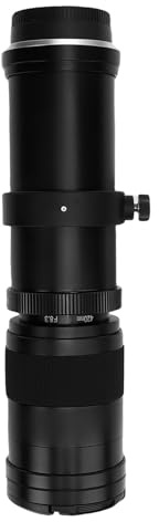 Fabater 420–800 Mm Zoomobjektiv. Leistungsstarkes Teleobjektiv mit Manueller Fokussierung für Vogelbeobachtung und Tierfotografie (Black)