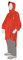 Tatonka Poncho 1 (XS-S) - Wasserdichtes Regencape mit Kapuze und Schnürzug - Inklusive Beutel - Größe XS - S (red)