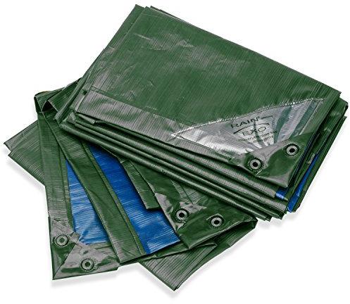 Abdeckplane RAINEXO Premium - Grün/Blau - 3x4 m - 250g/m²