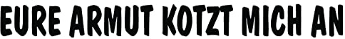 cartattoo4you® AK-01514 | EURE Armut KOTZT Mich AN | Autoaufkleber Aufkleber Farbe schwarz, in 23 weiteren Farben erhältlich, glänzend 20 x 2 cm