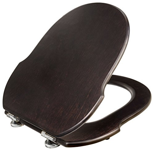 Cornat WC-Sitz GRECIA wengé / Toilettensitz / Toilettendeckel / Klodeckel / WC-Deckel / Holzkern (MDF) / KSGREWE