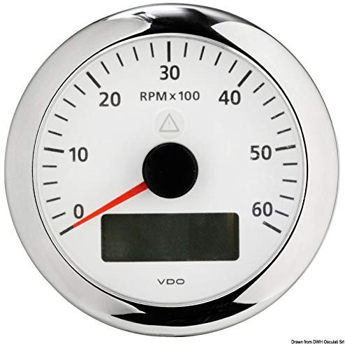 VDO Drezahlmesser ViewLine, weiß 6000 U/min