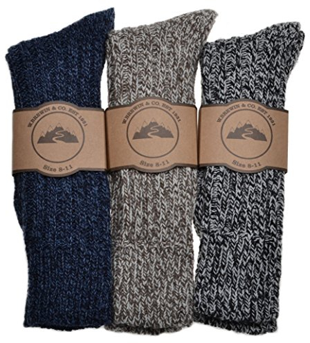 3 Pairs of Mens Thick & Warm Heavyweight Socks One Size: UK Mens Shoe Size 8-11