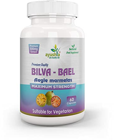 Ayushya Bilva (Bael Leaf) Capsule, Aegle marmelos, 60 Capsules, Natural