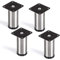 SO-TECH® Set de 4 Pied de meubleLukas Ø 42 mm Pied d'armoire Hauteur ajustable Acier affiné Hauteur 100 mm
