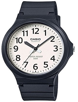 Casio Herren-Armbanduhr Collection Analog Quarz Resin MW-240-7BVEF