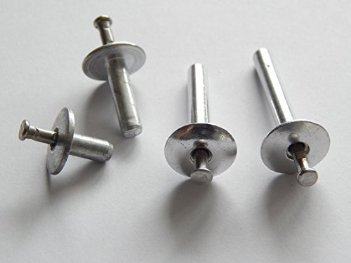 Hammerschlagnieten 4,8x30 mm Alu/Edelstahl A2 Flachrundkopf 50 Stück