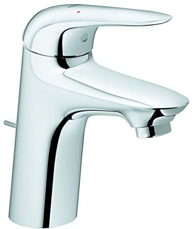 GROHE Wave - Einhand- Waschtischarmatur (wassersparend, langlebige Oberfläche, Einlochmontage), chrom, 32284001