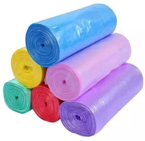 Müllbeutel, Kunststoff Trash Taschen Garbage Müllsack Müllbeutel für Badezimmer Küche Wohnzimmer,28 l, 6 Rollen (120 Beutel) Müllbeutel für Küche und Haushalt, 6 Farben