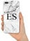 TULLUN Personalised Phone Case for iPhone 6 plus / 6s plus - Clear Hard Plastic Custom Cover Grey Black Marble Individual Style Initials Name Text - Magic Dust