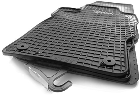 Gummimatten Set für Corsa Dopel Original Qualität Gummi Fußmatten 4-teilig schwarz