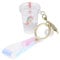 Stylish Lovely Unicorn Liquid Quicksand Keychain Acrylic Keyring Bag Ornament