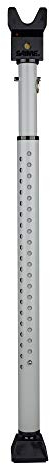 SABRE Adjustable Door Security Bar with Vibration Detecting Alarm, 115dB Alarm Audible Up to 1,100 Ft (335 m), Adjusts to Fit Most Hinged & Sliding Doors, Rubberized Foot for Strong Grip, Collapsible